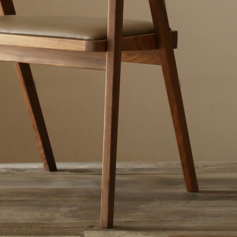 Contemporary Kitchen Dining Armchair Wood Side Dining Chairs