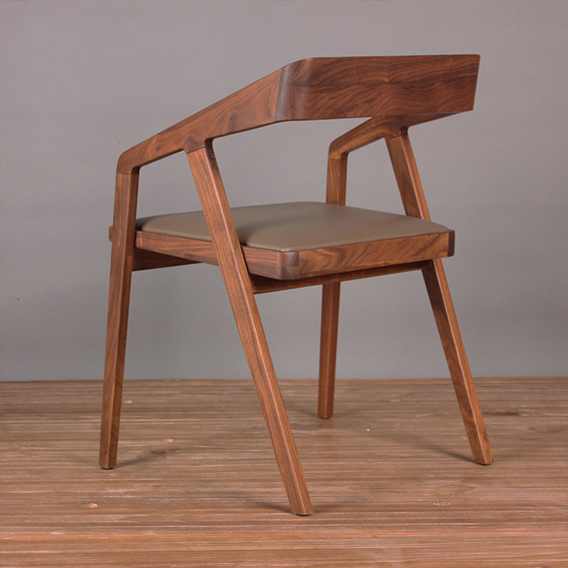 Contemporary Kitchen Dining Armchair Wood Side Dining Chairs