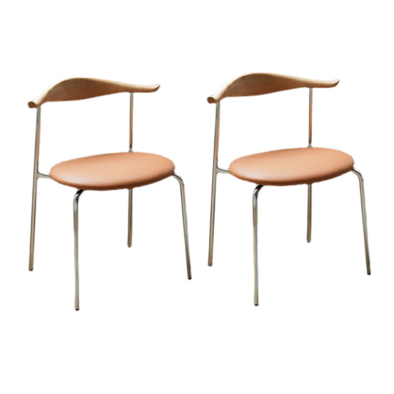 Contemporary Style Side Chair Open Back Dining Room Chair for Home