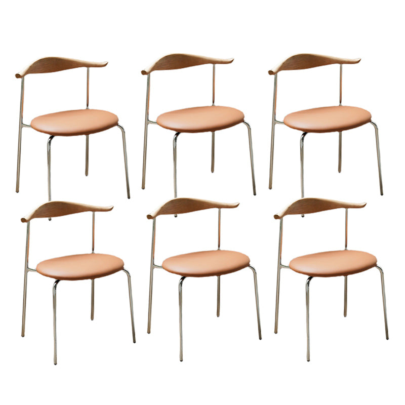 Contemporary Style Side Chair Open Back Dining Room Chair for Home