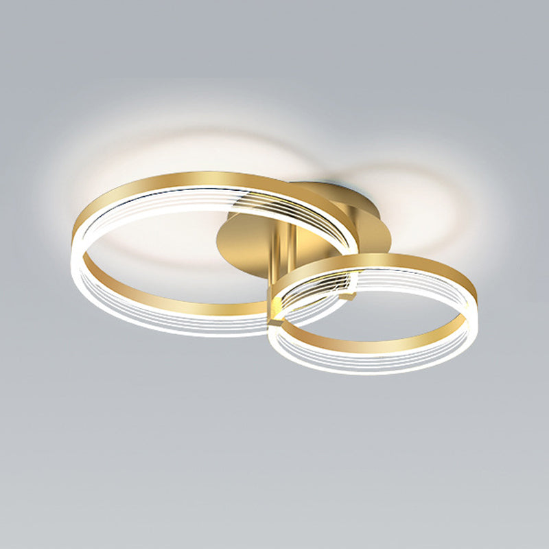Ring Shape Flush Mount Ceiling Light Modern Fixture Flush Mount Lamp for Living Room