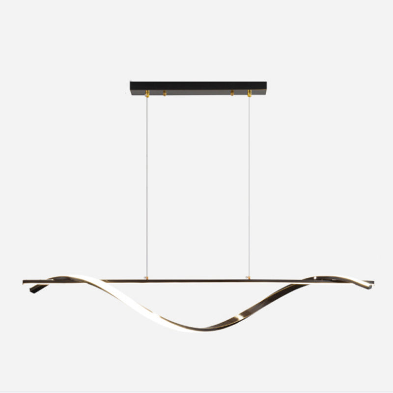 2-Light Geometric Island Lighting Modern Metal Island Pendant Lights
