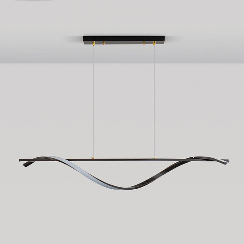 2-Light Geometric Island Lighting Modern Metal Island Pendant Lights