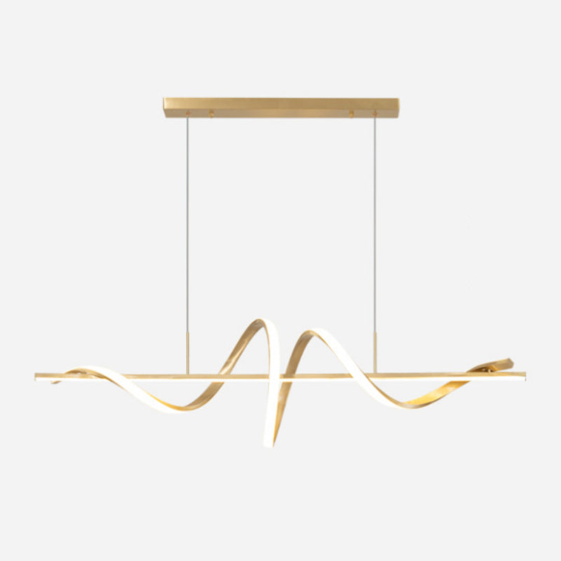 2-Light Geometric Island Pendant Lighting Modern Metal Island Light Fixtures