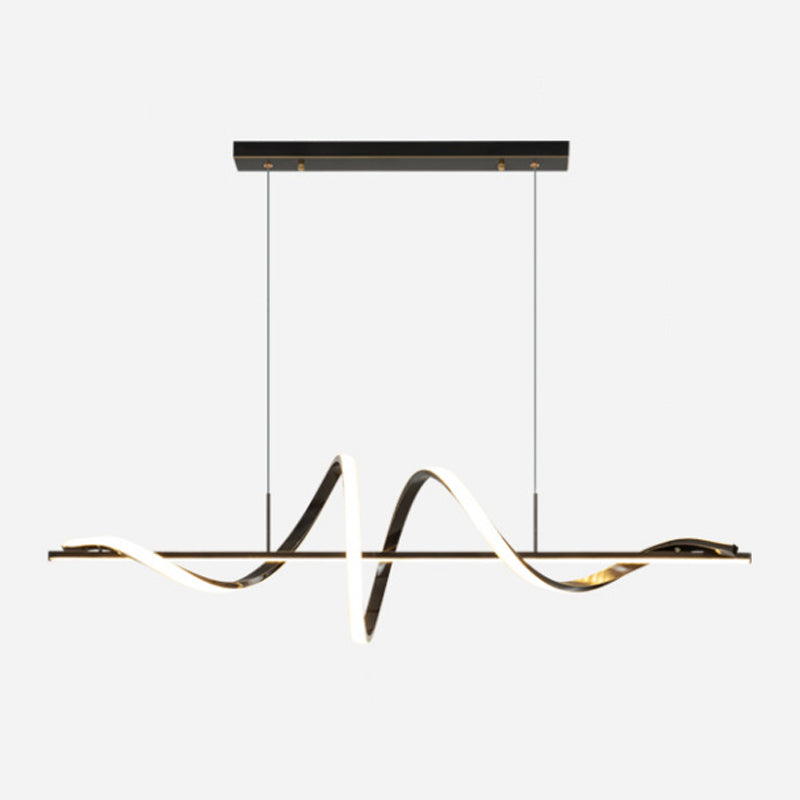 2-Light Geometric Island Pendant Lighting Modern Metal Island Light Fixtures