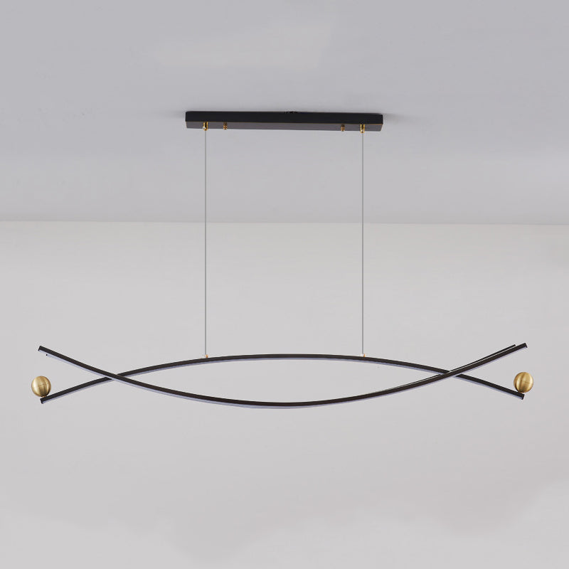 Multiple-Light Geometric Island Lighting Modern Metal Island Pendant Lights