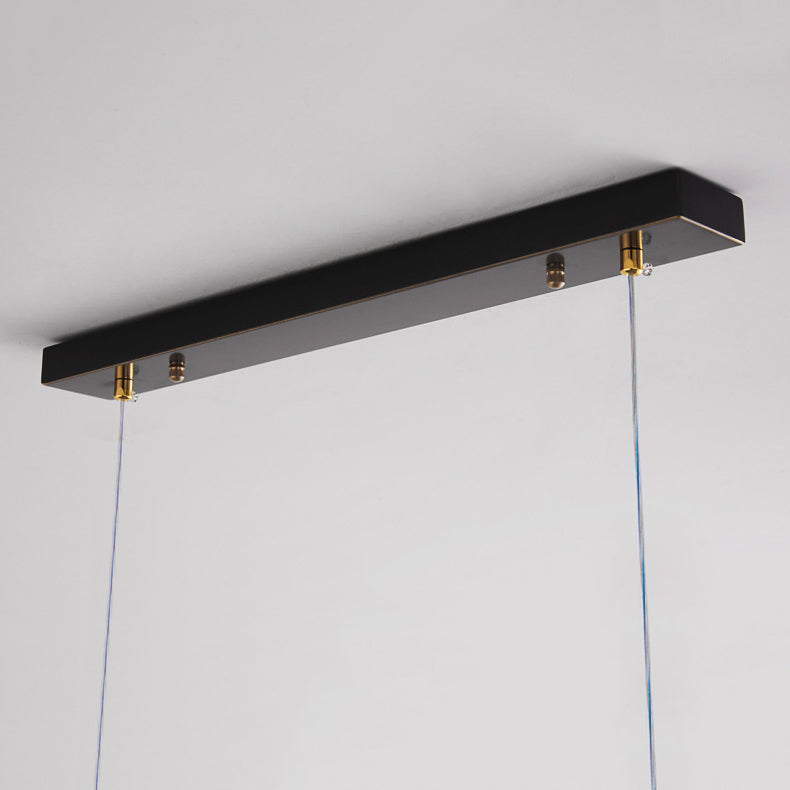 Multiple-Light Geometric Island Lighting Modern Metal Island Pendant Lights