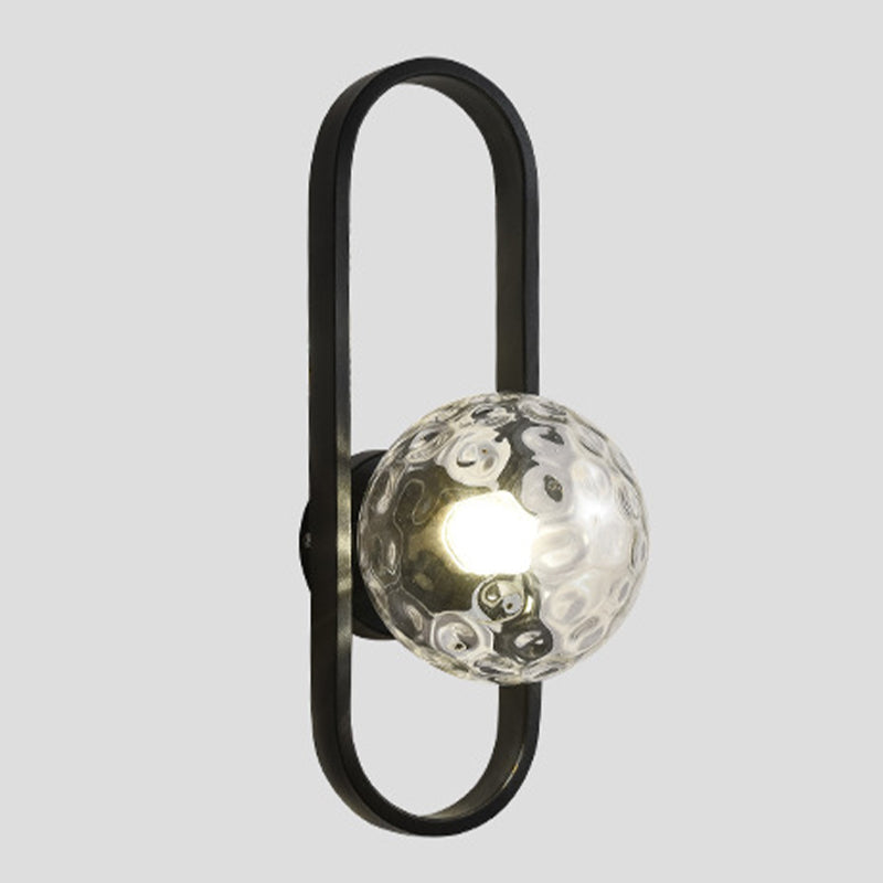 Modernist Wall Sconce Globe Glass Sconce Lighting for Bedroom