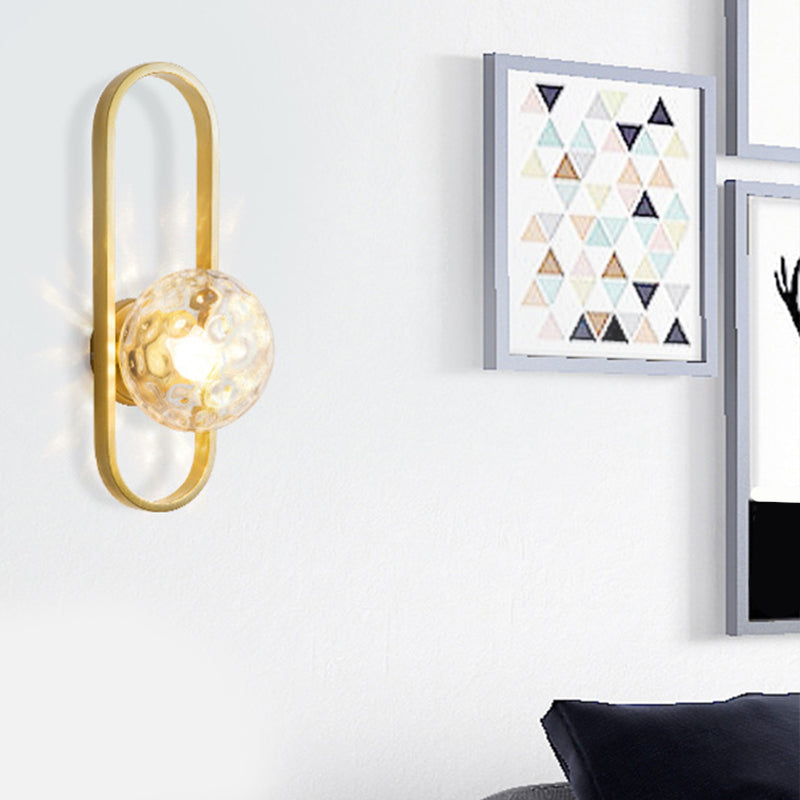 Modernist Wall Sconce Globe Glass Sconce Lighting for Bedroom