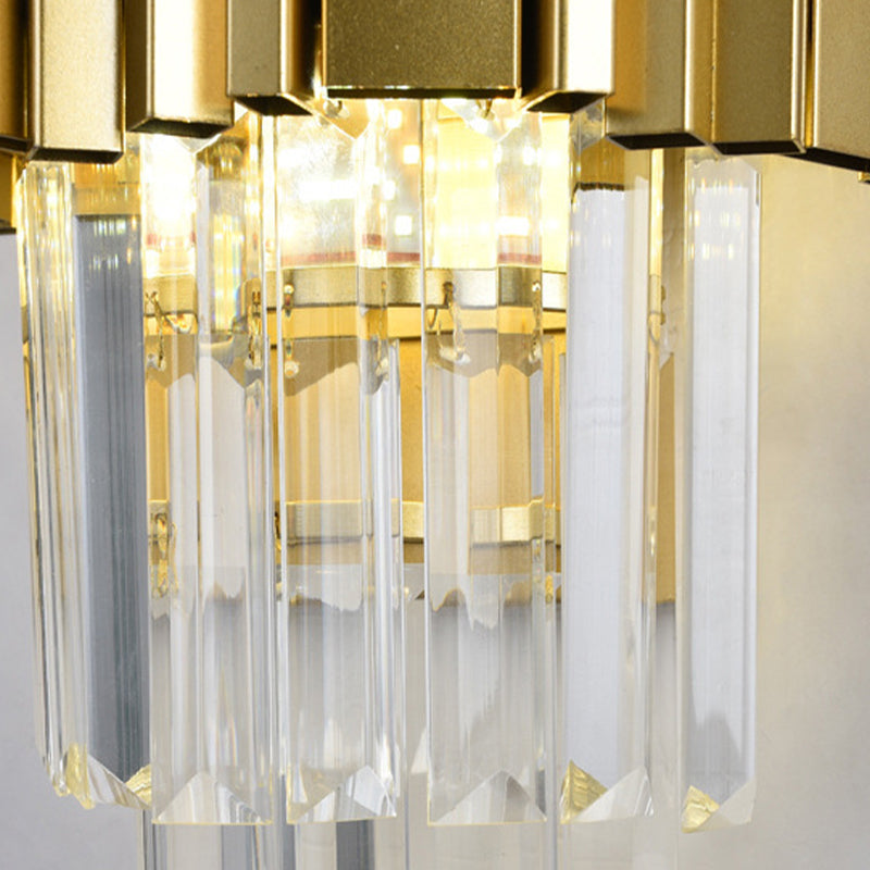 Post-Modern Wall Sconce Metal Sconce Lighting in Gold for Living Room