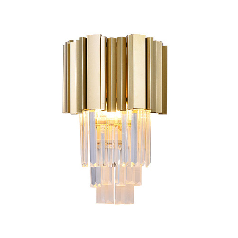 Post-Modern Wall Sconce Metal Sconce Lighting in Gold for Living Room