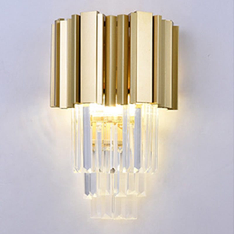 Post-Modern Wall Sconce Metal Sconce Lighting in Gold for Living Room