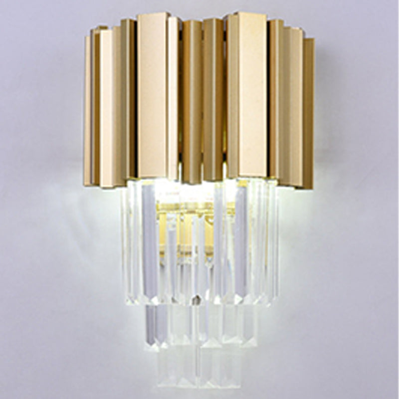 Post-Modern Wall Sconce Metal Sconce Lighting in Gold for Living Room