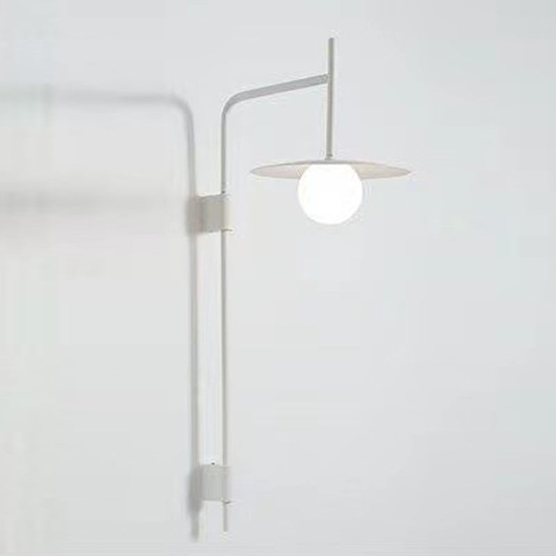 Industrial Style Clad Cone Wall Sconce Metal 1 Light Sconces for Dining Room