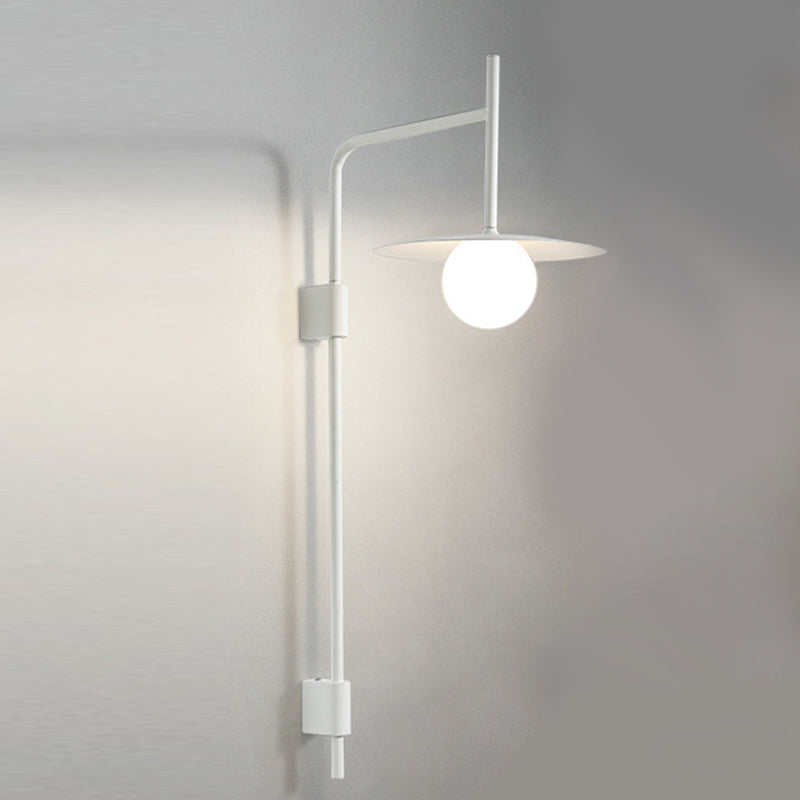 Industrial Style Clad Cone Wall Sconce Metal 1 Light Sconces for Dining Room