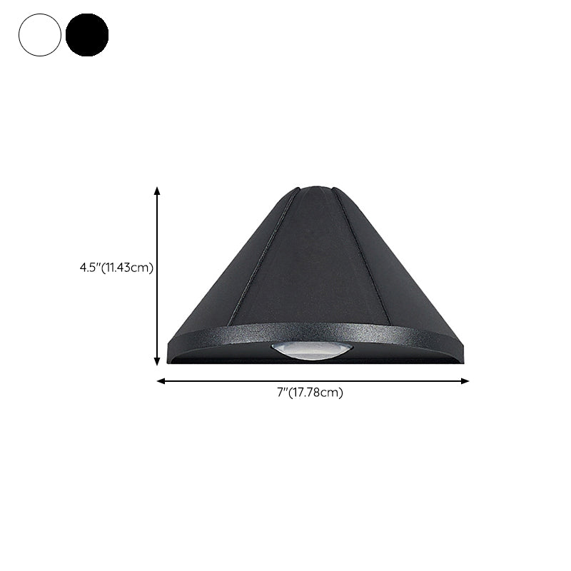 Single Modernism Black/White Wall Mounted Sconce Statement LED Wall Light