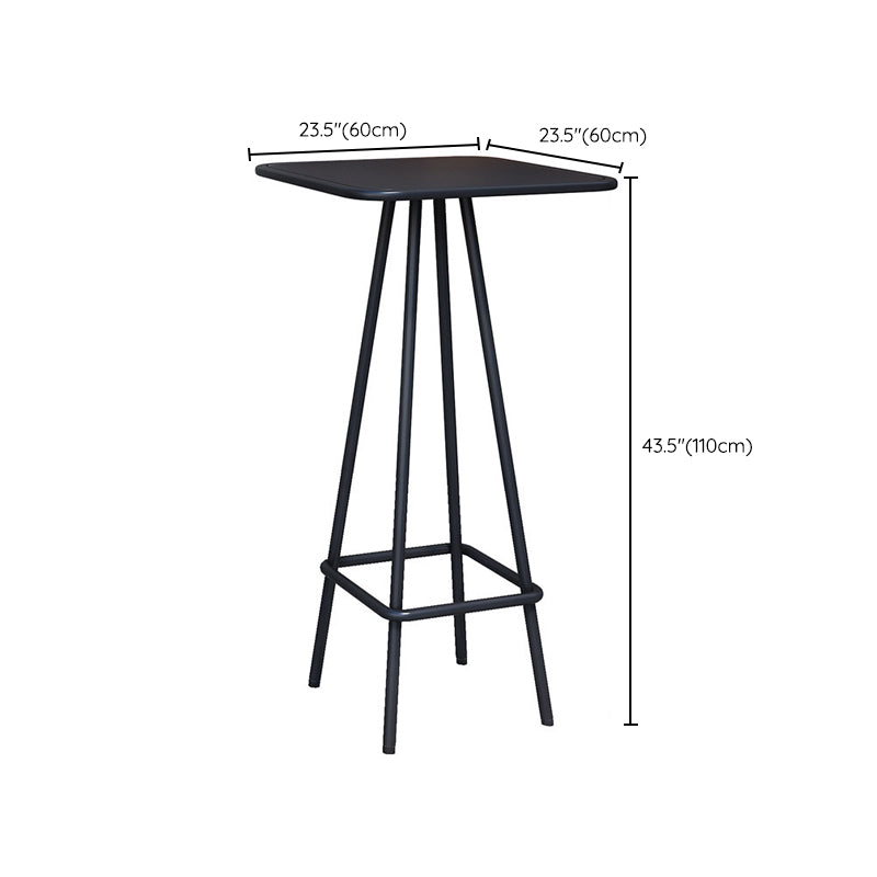 Modern 1/2/3 Piece Bar Table Set Metal Bar Table Set for Outdoor