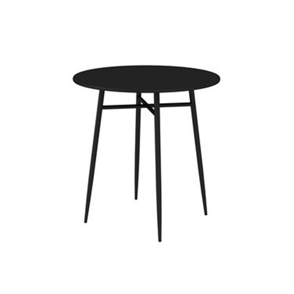 Modern Metal Bistro Table Set in Black 1/3/5 Pieces Dining Table Set for Outside