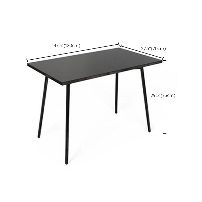 Modern Metal Bistro Table Set in Black 1/3/5 Pieces Dining Table Set for Outside