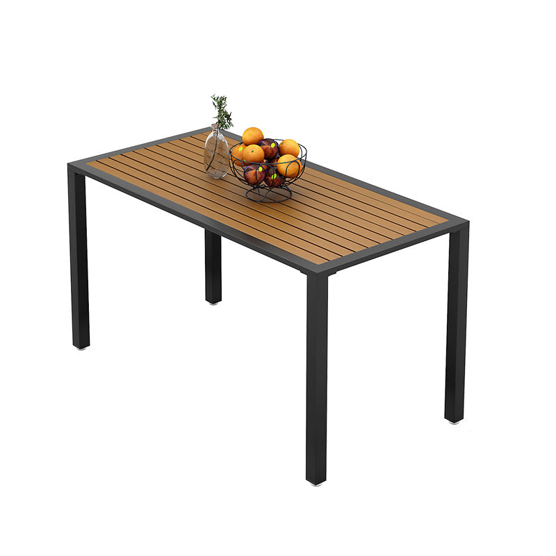Modern Style 1/2/4 Pieces Rectangular Picnic Table Reclaimed Wood Patio Dining Table