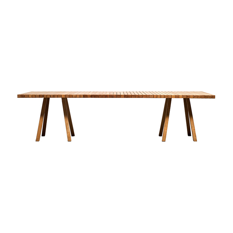 Modern 1/6 Pieces Rectangular Dining Set Solid Wood Dining Table Set for Outdoor