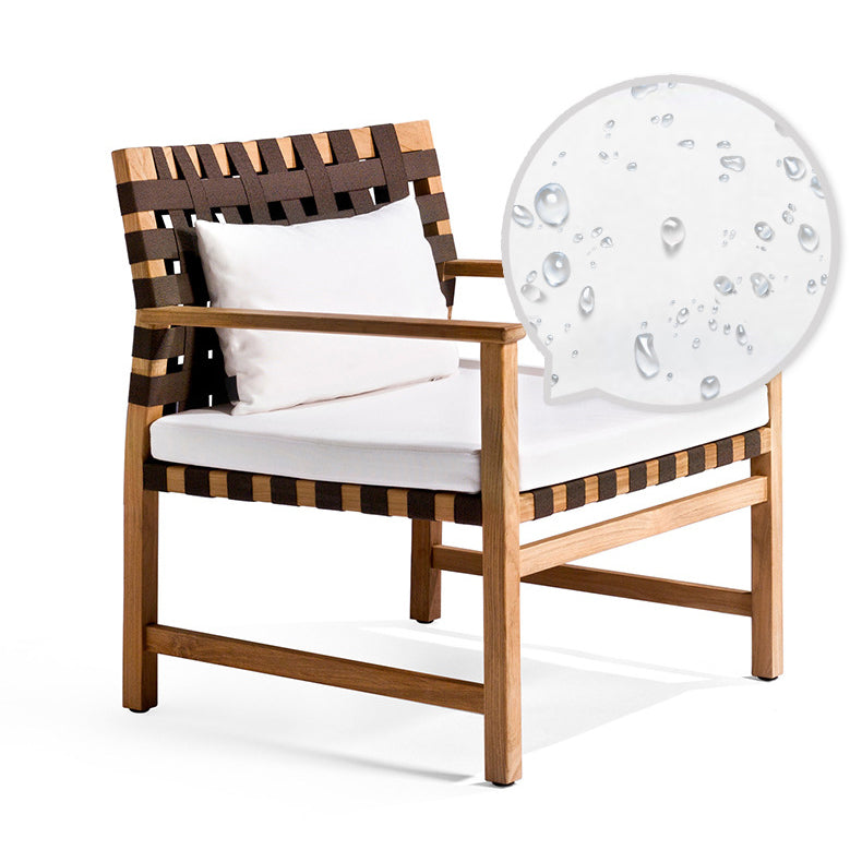 Modern 1/6 Pieces Rectangular Dining Set Solid Wood Dining Table Set for Outdoor