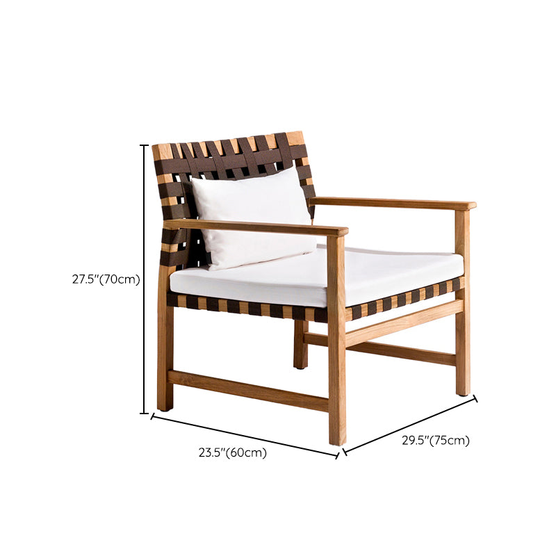 Modern 1/6 Pieces Rectangular Dining Set Solid Wood Dining Table Set for Outdoor