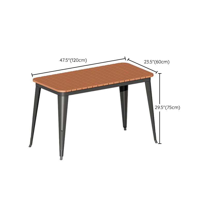 Modern Style Metal Dining Set 1/3/5/7 Pieces Reclaimed Wood Dining Table Set