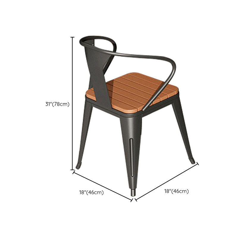 Modern Style Metal Dining Set 1/3/5/7 Pieces Reclaimed Wood Dining Table Set