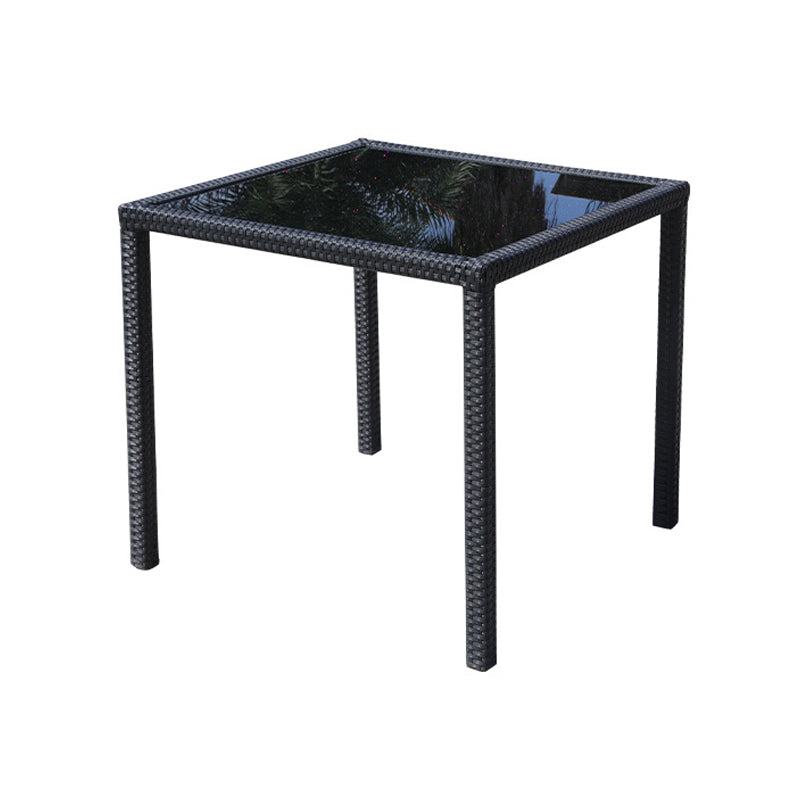 Modern Dining Set 1/5 Pieces Glass Dining Table Set for Outdoor