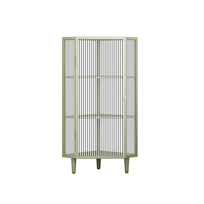 Contemporary Multi-shelf Storage Cabinet Glass Door Buffet Cabinet for Dining Room