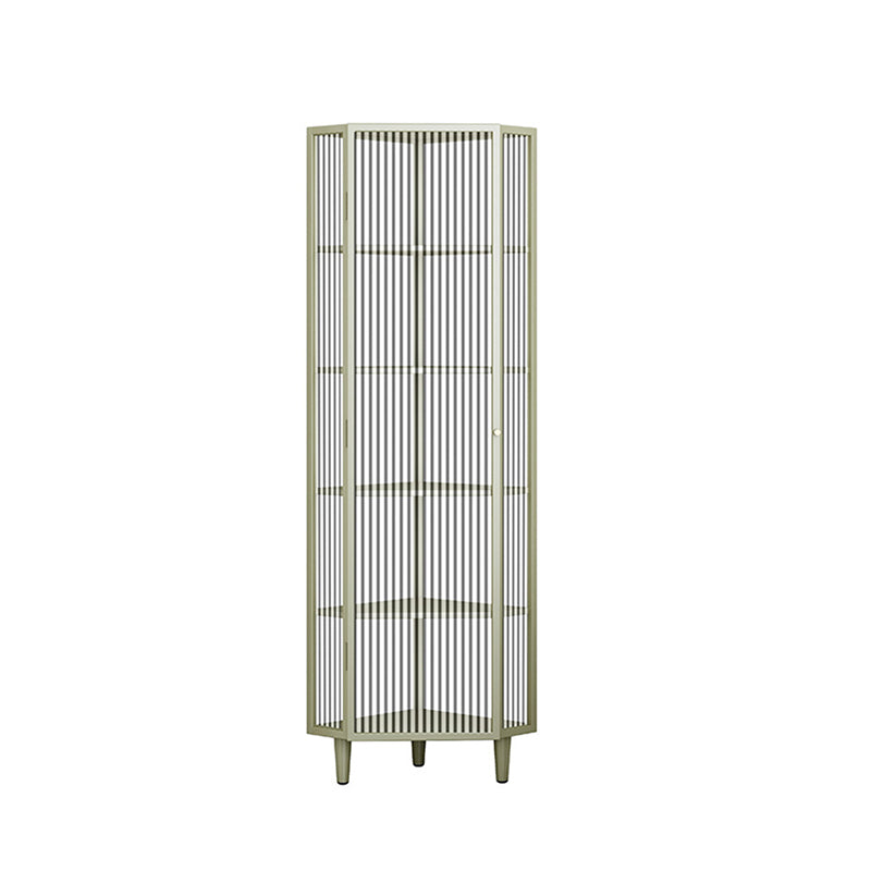 Contemporary Multi-shelf Storage Cabinet Glass Door Buffet Cabinet for Dining Room