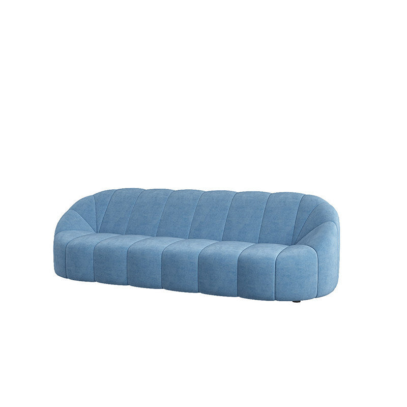 Contemporary Sloped Arms Sofa with Tight Back for Living Room