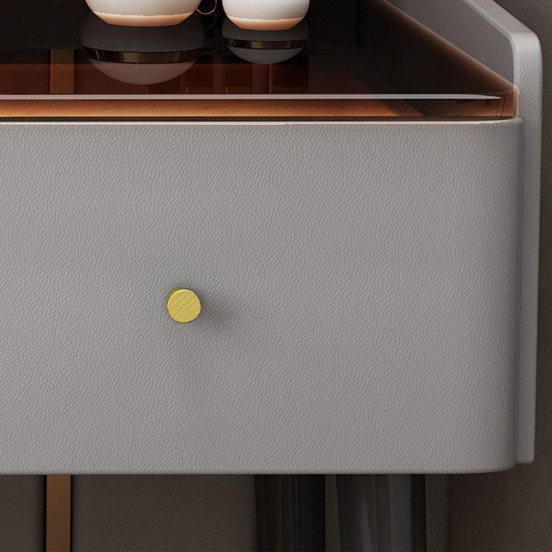 Contemporary Vanity Tables with Drawers, Glass Top Vanity Dressing Table