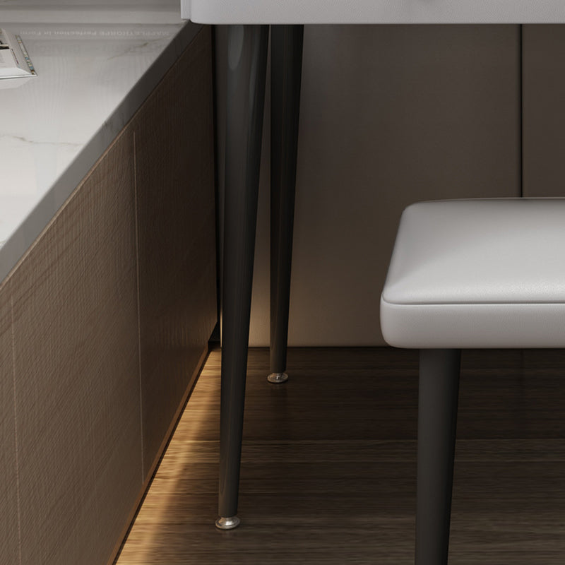 Contemporary Vanity Tables with Drawers, Glass Top Vanity Dressing Table