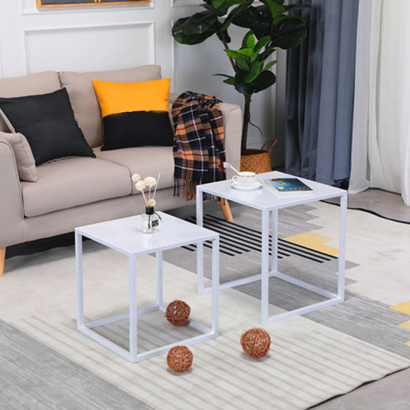 Frame 2 Nesting Coffee Table Mid-Century Metal Square Cocktail Table