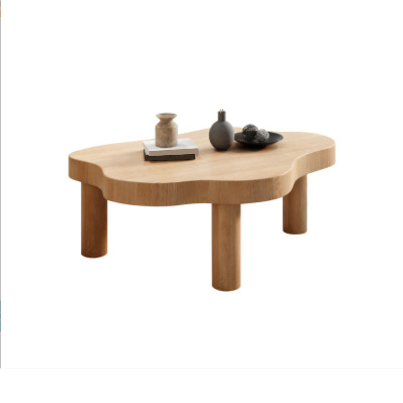 Nordic Coffee Table 3 Legs Solid Wood Geometric Single Coffee Table