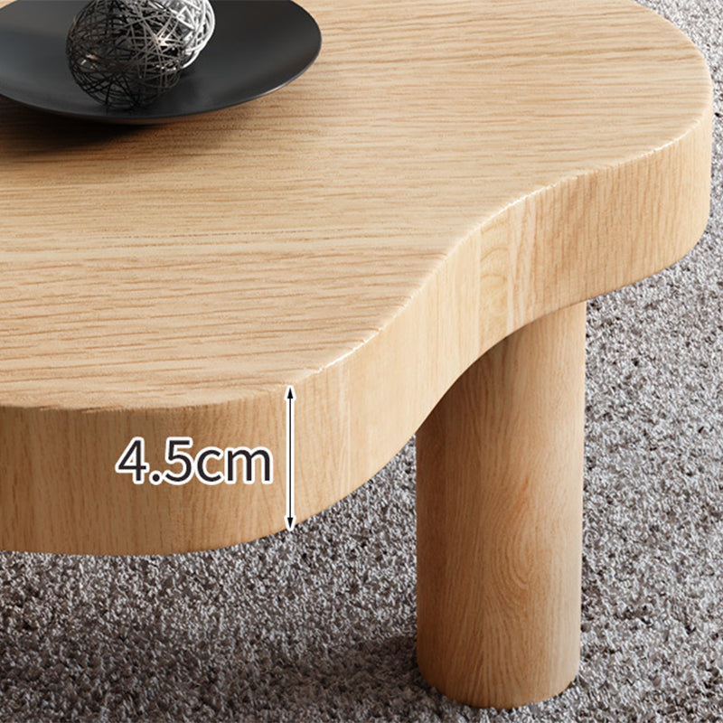 Nordic Coffee Table 3 Legs Solid Wood Geometric Single Coffee Table