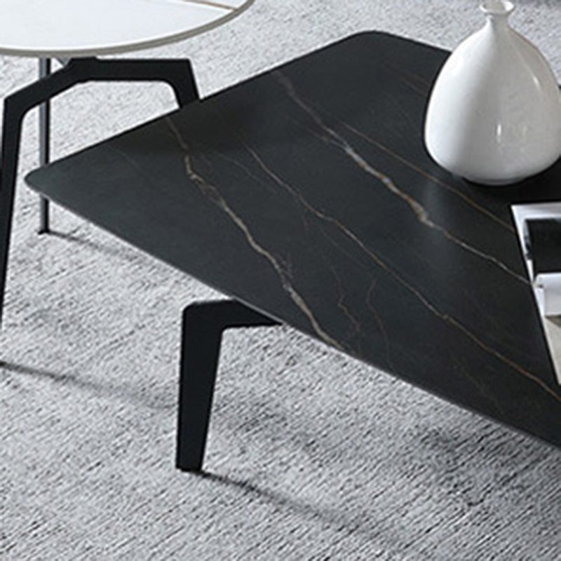 4 Legs 1 Single Coffee Table 16.14" High Metal Cocktail Table