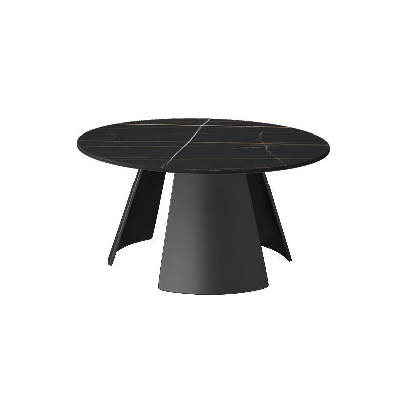 Glam Cocktail Table Pedestal/3 Legs Slate Round Single Coffee Table