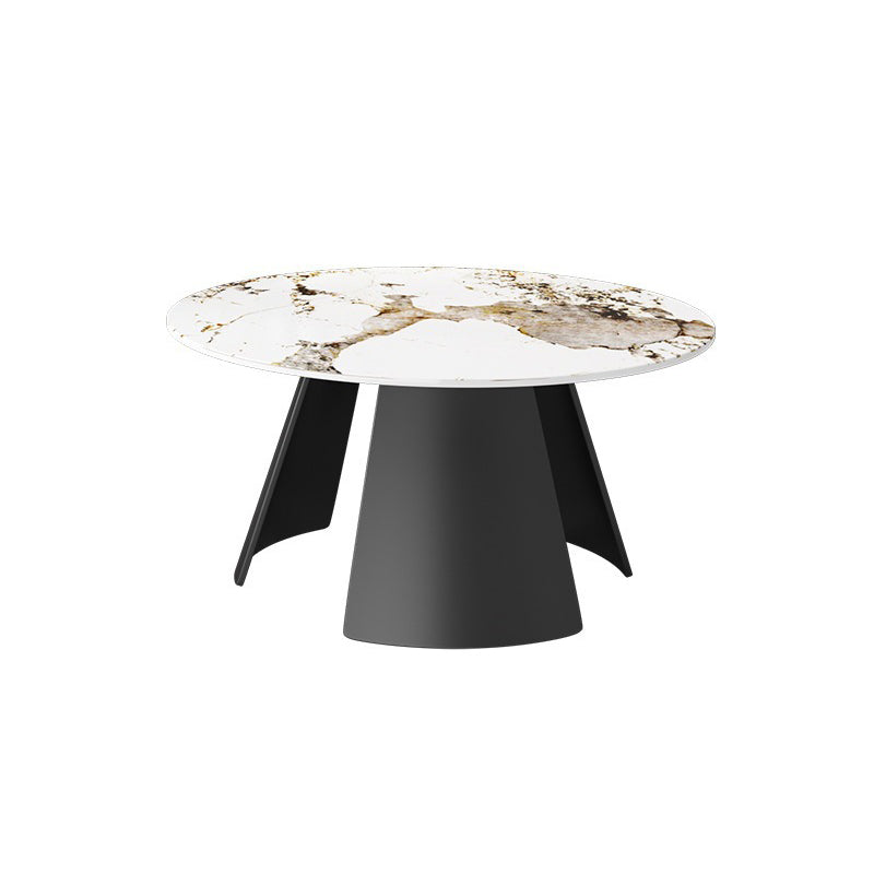Glam Cocktail Table Pedestal/3 Legs Slate Round Single Coffee Table