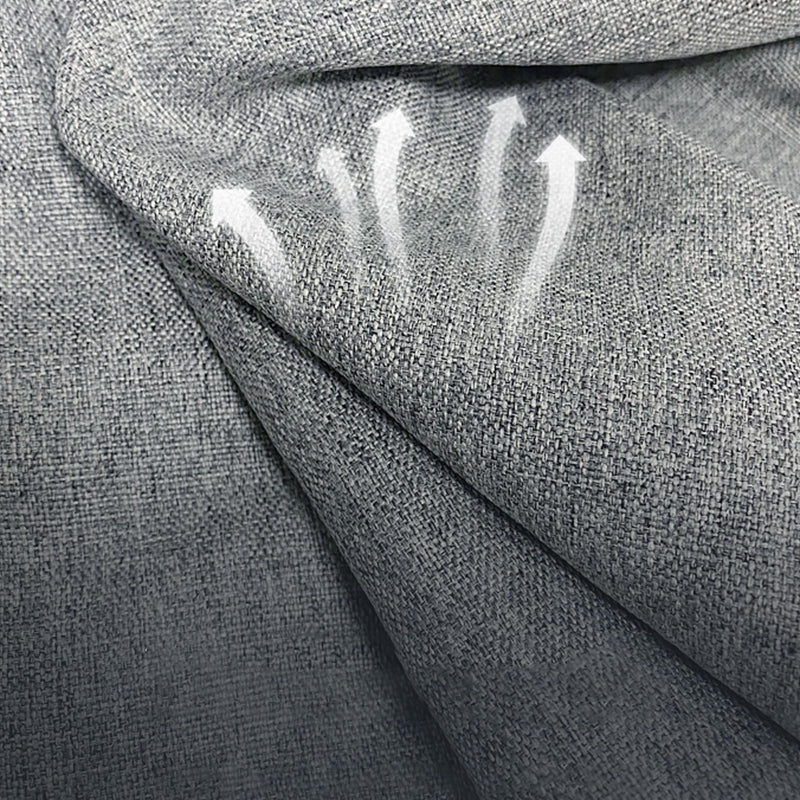 Gray Linen Sofa Bed 37.40" Wide Contemporary Sleeper Sofa with Box