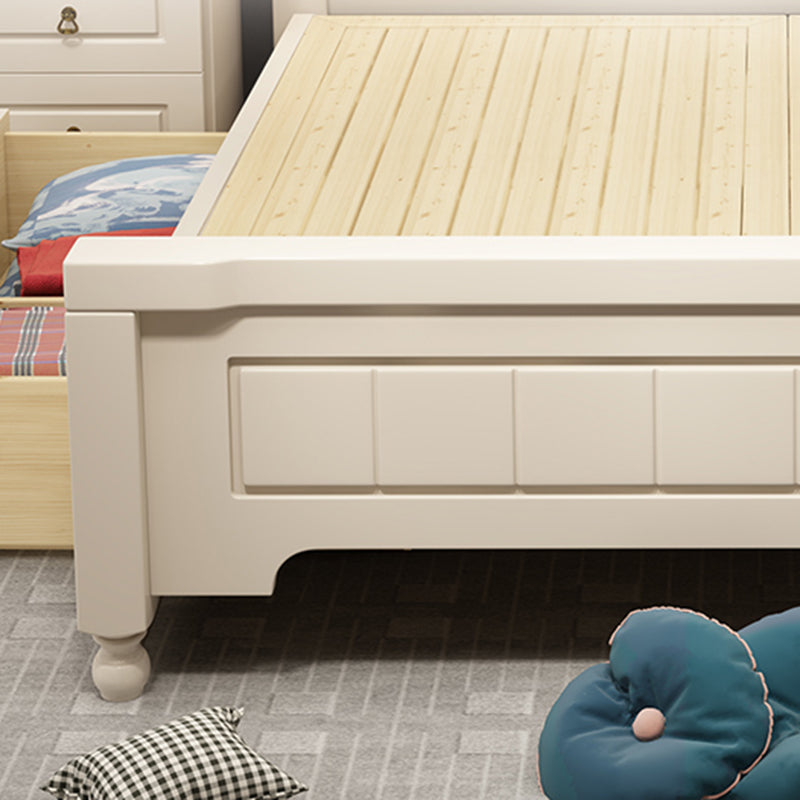 Solid Wood and Headboard Standard Bed Arched Bed with Custom Gold Legs