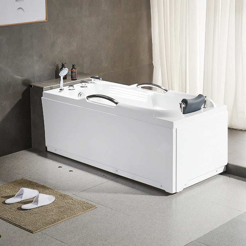 Modern with Faucet Bathtub Bathroom Soaking Rectangular Bath Tub