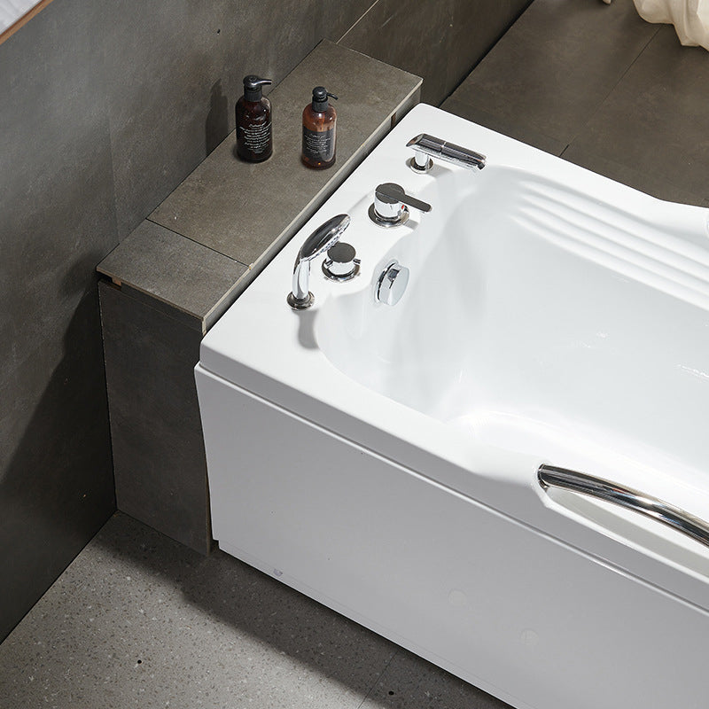 Modern with Faucet Bathtub Bathroom Soaking Rectangular Bath Tub