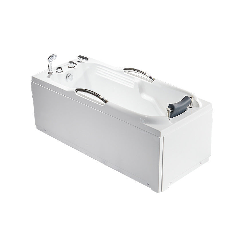 Modern with Faucet Bathtub Bathroom Soaking Rectangular Bath Tub