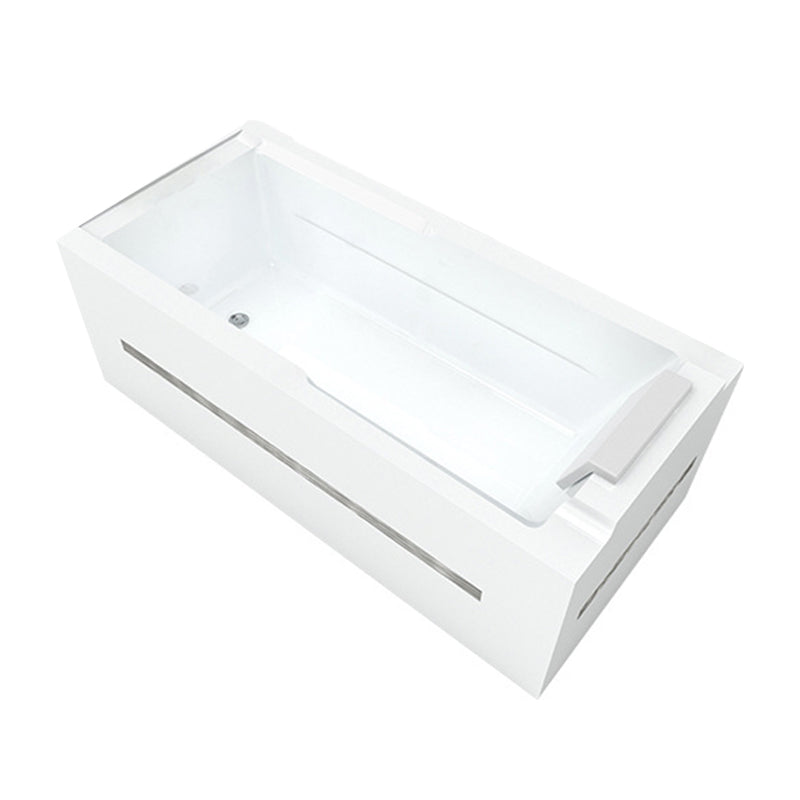 Soaking Rectangular Bathtub Modern Bathroom with Faucet Bath Tub