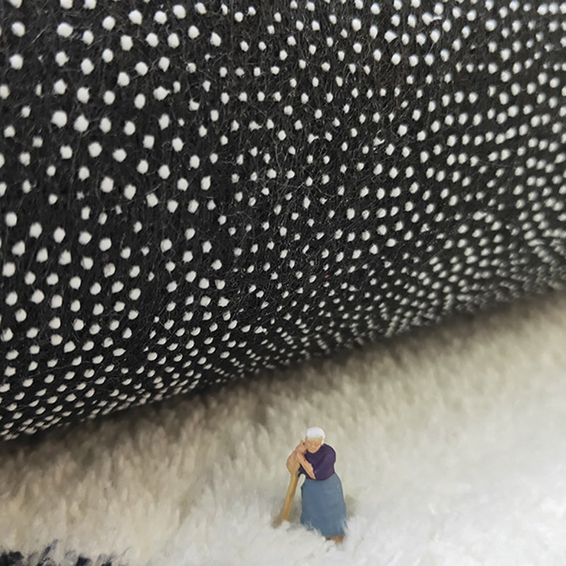 Color Block Nordic Rug White Polyester Indoor Rug Washable Rug for Drawing Room