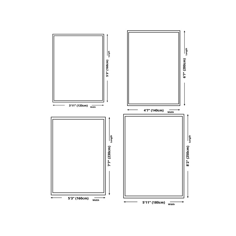 Light Orange Irregular Line Rug Polyester Modern Rug Washable Rug for Living Room