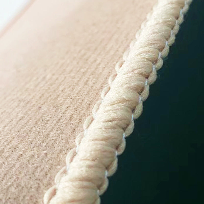 Contemporary Dark Brown Rug Polyester Rug Washable Rug for Living Room